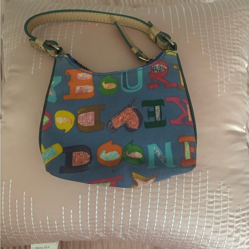 Colorful Letter Print Handbag Dooney and Bourne